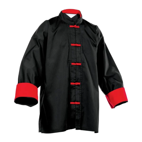 Lightweight Kung Fu Top Black and Red