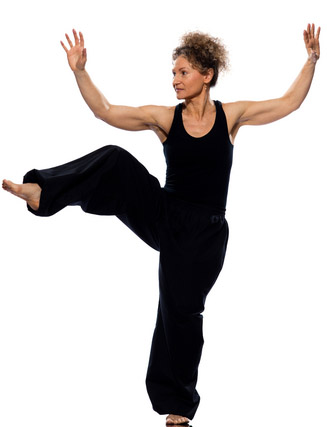 A woman performing tai chi lessons los angeles masd